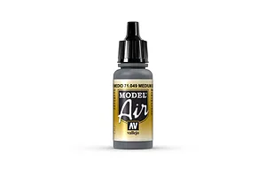 Vallejo Model Air Medium Sea Gray Acrylic Airbrush Paint 17ml