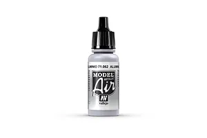 Vallejo Model Air Aluminium Acrylic Airbrush Paint 17ml image 68373