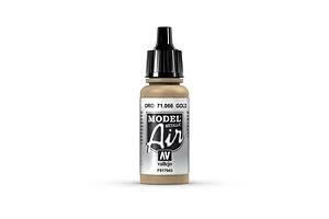 Vallejo Model Air Gold Acrylic Airbrush Paint 17ml image 68379