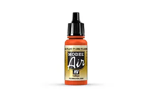 Vallejo Model Air Fluorescent Red Acrylic Airbrush Paint 17ml