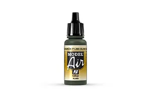 Vallejo Model Air Olive Green RLM80 Acrylic Airbrush Paint 17ml