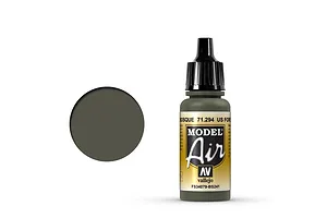 Vallejo Model Air US Forest Green Acrylic Airbrush Paint 17ml image 68550