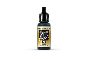 Vallejo Model Air Glossy Sea Blue Acrylic Airbrush Paint 17ml