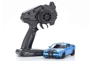 Kyosho Mini-Z Dodge Challenger SRT Hellcat Redeye RC Drift Car Electric AWD RTR - Blue image 68899