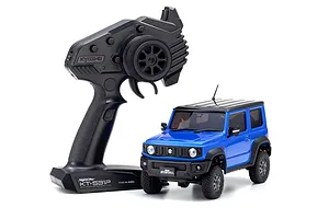 Kyosho Mini-Z Suzuki Jimny Sierra 4x4 RC Rock Crawler Electric 4WD RTR - Brisk Blue (Team Smurf) image 68923