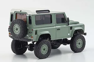 Kyosho Mini-Z Land Rover Defender 90 Heritage RC Rock Crawler Electric 4WD RTR - Grasmere Green/Alaska White image 68940