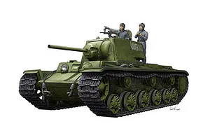 Trumpeter 1/35 KV-1 1942 Simplified Turret Tank w/ Tank Crew Scaled Plastic Model Kit