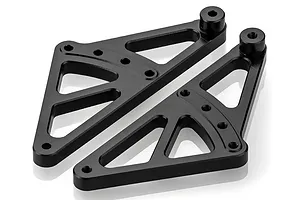 HSP Black Aluminium Wheelie Bar Mount 2Pcs