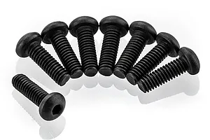 RGT 1.5x8mm Fine Thread Button Head Screws 8Pcs