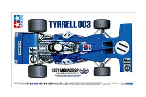 Tamiya 1/12 Tyrrell 003 1971 Monaco GP F1 Plastic Model Kit image 69244