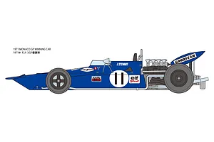 Tamiya 1/12 Tyrrell 003 1971 Monaco GP F1 Plastic Model Kit image 69246
