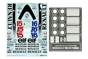 Tamiya 1/12 1977 Renault RE-20 Turbo Scaled Plastic Model Kit image 69318