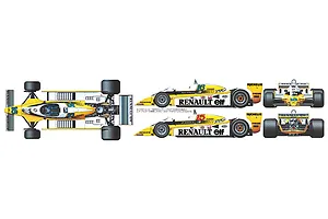 Tamiya 1/12 1977 Renault RE-20 Turbo Scaled Plastic Model Kit image 69319