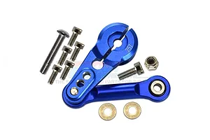 GPM Aluminium 25T Servo Horn with Linkage - Blue image 69386