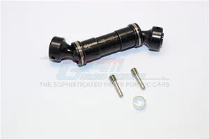 GPM Black Aluminium Traxxas E-Revo VXL 2.0 Front Centre Drive Shafts 2Pcs image 69404