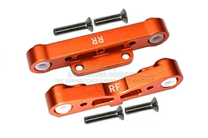 GPM Orange Aluminium ARRMA Kraton, Typhon & Outcast Rear Lower Suspension Arm Pin Brace image 69406