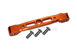 GPM Orange Aluminium ARRMA Kraton, Typhon &amp; Outcast Front Upper Suspension Arm Pin Brace
