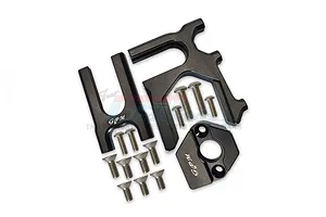 GPM Black Aluminium Motor Mount Set for ARRMA Kraton V4, Talion V4, Typhon V4 &amp; Notorious V4