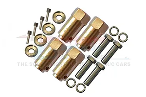 GPM High Mass Brass 12mm (23mm Off-Set) Wheel Hexes 4Pcs image 69444