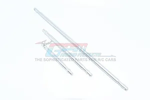 GPM Silver Aluminium Front/Centre/Rear Chassis Support Brace Set image 69468