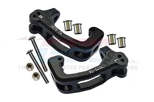 GPM Black Aluminium Steering Hub Carriers (C-Hub) 2Pcs