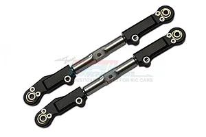 GPM Black Aluminium &amp; Stainless Steel Front Upper Arm Tie Rods 2Pcs