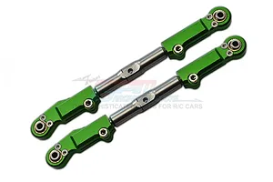 GPM Green Aluminium &amp; Stainless Steel Front Upper Arm Tie Rods 2Pcs
