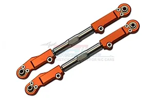 GPM Orange Aluminium &amp; Stainless Steel Front Upper Arm Tie Rods 2Pcs