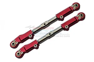 GPM Red Aluminium &amp; Stainless Steel Front Upper Arm Tie Rods 2Pcs