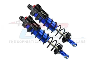 GPM Blue Aluminium Front Piggyback Shocks 128mm image 69604