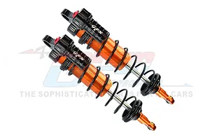 GPM Orange Aluminium Front Piggyback Shocks 128mm image 69607