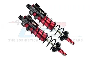 GPM Red Aluminium Front Piggyback Shocks 128mm image 69608