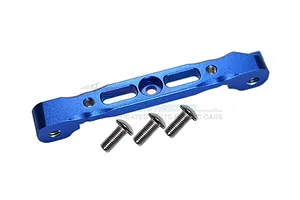 GPM Blue Aluminium ARRMA Kraton, Typhon &amp; Outcast Front Upper Suspension Arm Pin Brace