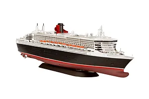 Revell 1/700 Queen Mary 2 Passenger Ship Scaled Plastic Model Kit image 69824
