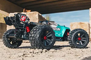 ARRMA Kraton 4x4 4S V2 BLX Speed RC Monster Truck Electric Brushless 4WD 1/10 Scale RTR - Teal image 69896