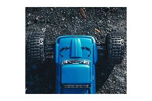 ARRMA Outcast 4x4 BLX 4S RC Stunt Truck Electric Brushless 4WD 1/10 Scale RTR - Blue image 69981