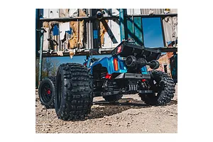 ARRMA Outcast 4x4 BLX 4S RC Stunt Truck Electric Brushless 4WD 1/10 Scale RTR - Blue image 69982