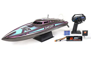 Pro Boat Recoil 2 Shreddy 26" Deep-V Brushless Electric RTR RC Speed Boat - Grey image 70121
