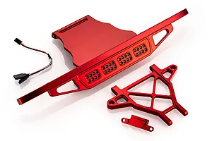 Rovan Red Aluminium Front Bumper w/ Light Kit image 70300