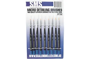 Scale Modellers Supply SMS Synthetic Micro Detailing Brush Set image 70457