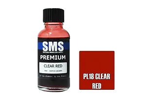 Scale Modellers Supply SMS Premium Clear Red 30ml