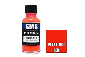 Scale Modellers Supply SMS Premium Fluro Red 30ml