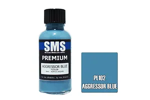 Scale Modellers Supply SMS Premium Aggressor Blue 30ml image 70564