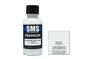 Scale Modellers Supply SMS Premium Aggressor White Grey 30ml