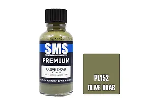 Scale Modellers Supply SMS Premium Olive Drab Scc No.15 30ml