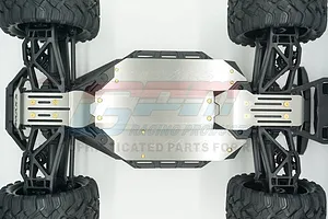 GPM Stainless Steel Maxx Complete Chassis Skid Plate Set (Hollow Version) image 70842