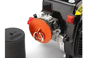 HPI Baja 5B/5SC/5T Orange Aluminium Air Filter Maintenance Cap Set image 7086