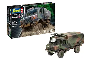 Revell 1/35 Unimog 2T Milgl Armoured Truck Scaled Plastic Model Kit image 70868