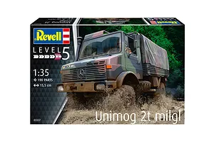 Revell 1/35 Unimog 2T Milgl Armoured Truck Scaled Plastic Model Kit image 70869