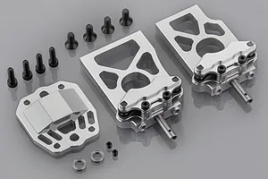 Rovan Silver Aluminium 5IVE-T Differential Bracket Set